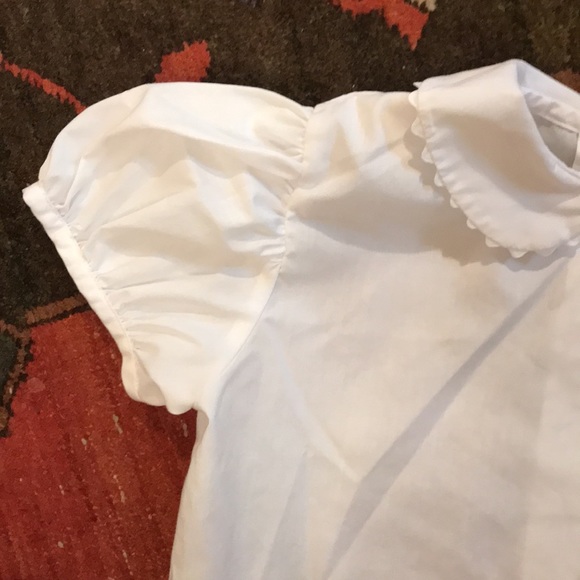 Girls White Collar Top - Picture 3 of 6